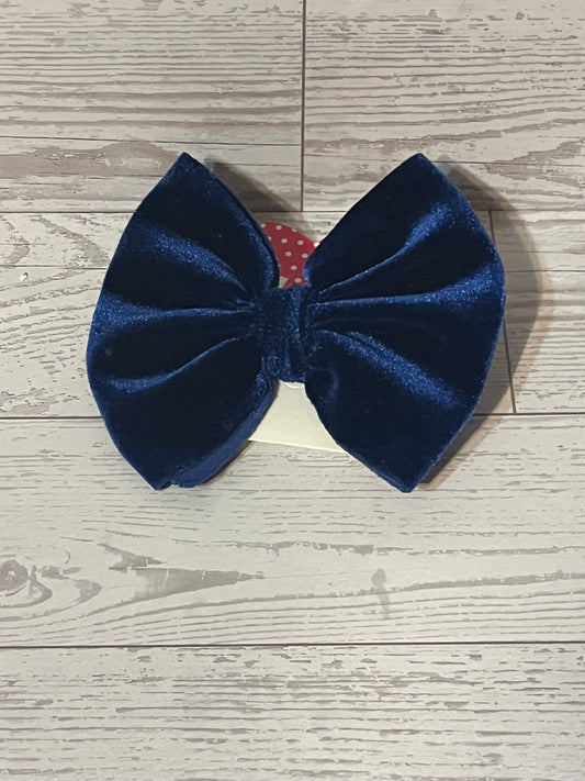 Navy Blue Bow/headband