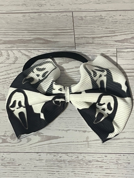 Ghost Face Bow/Headband