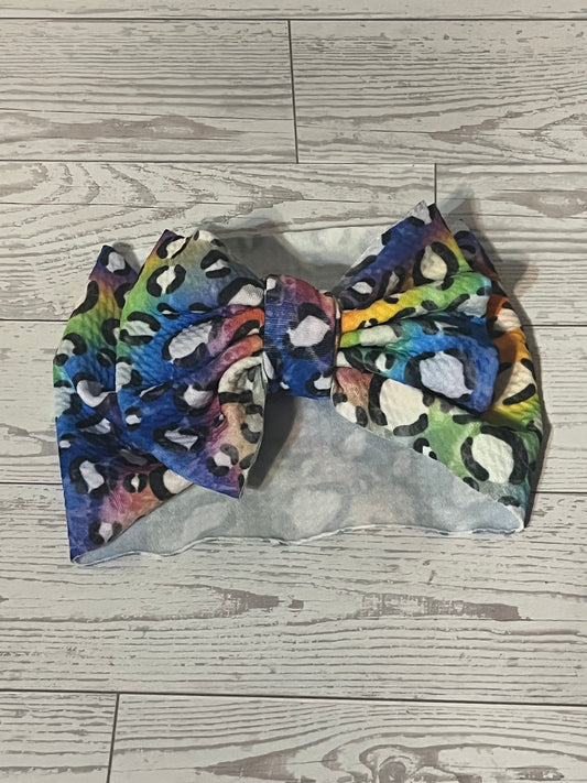 multiple leopard headwrap