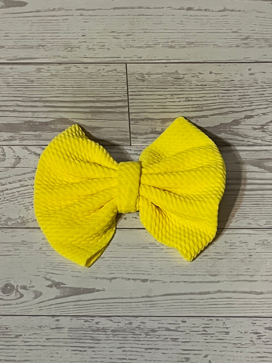 Yellow hair tie