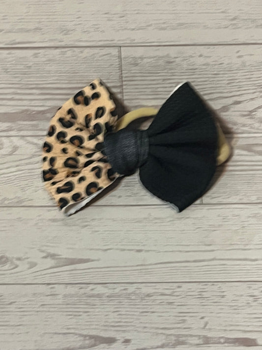 Leopard and black headbands