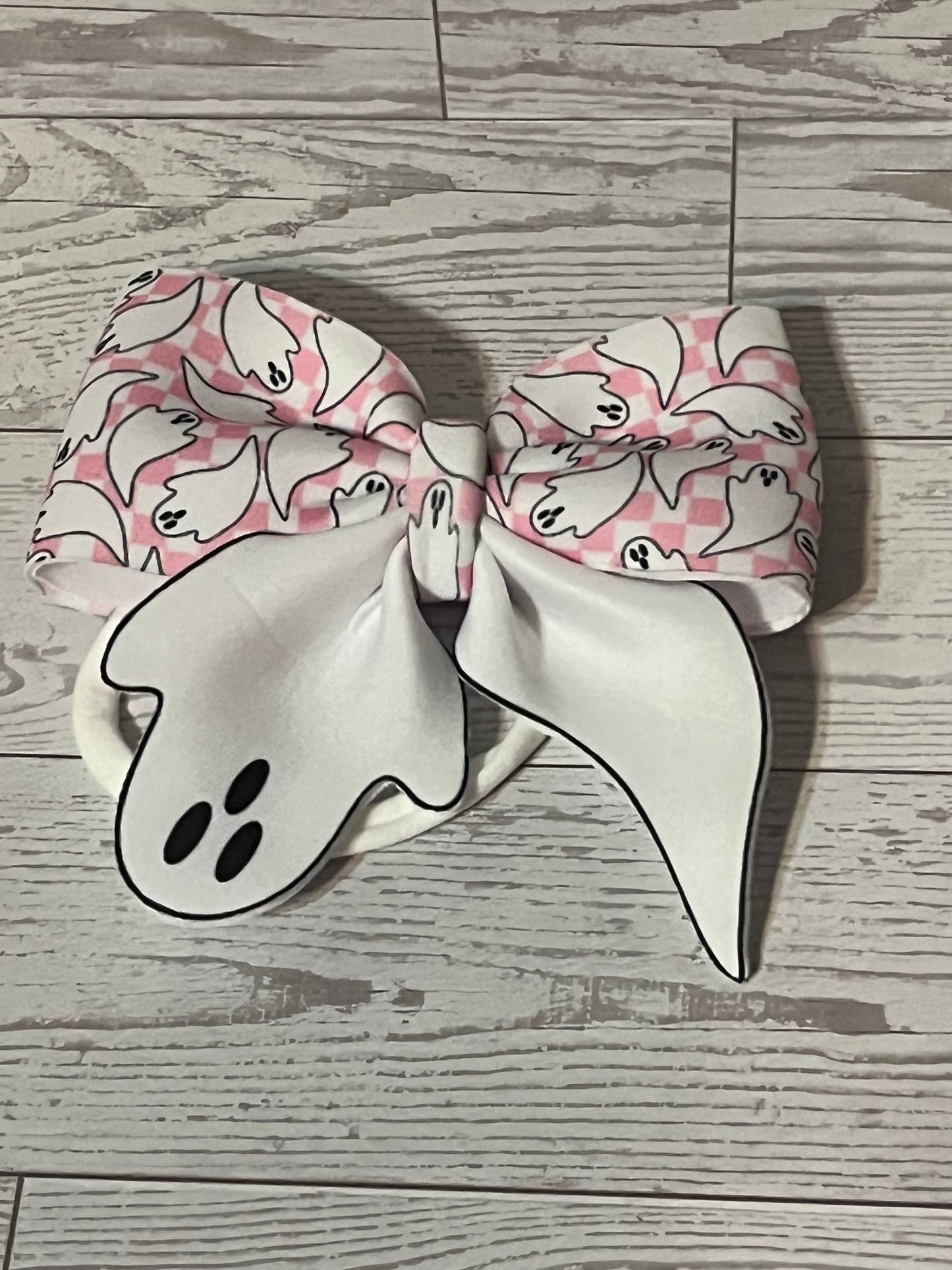 Halloween Pink Ghost Hairbow/Headband