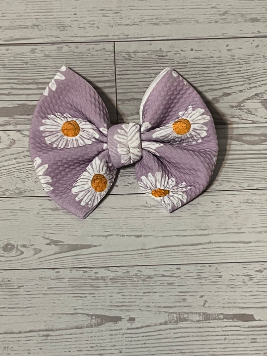 Purple flower headband