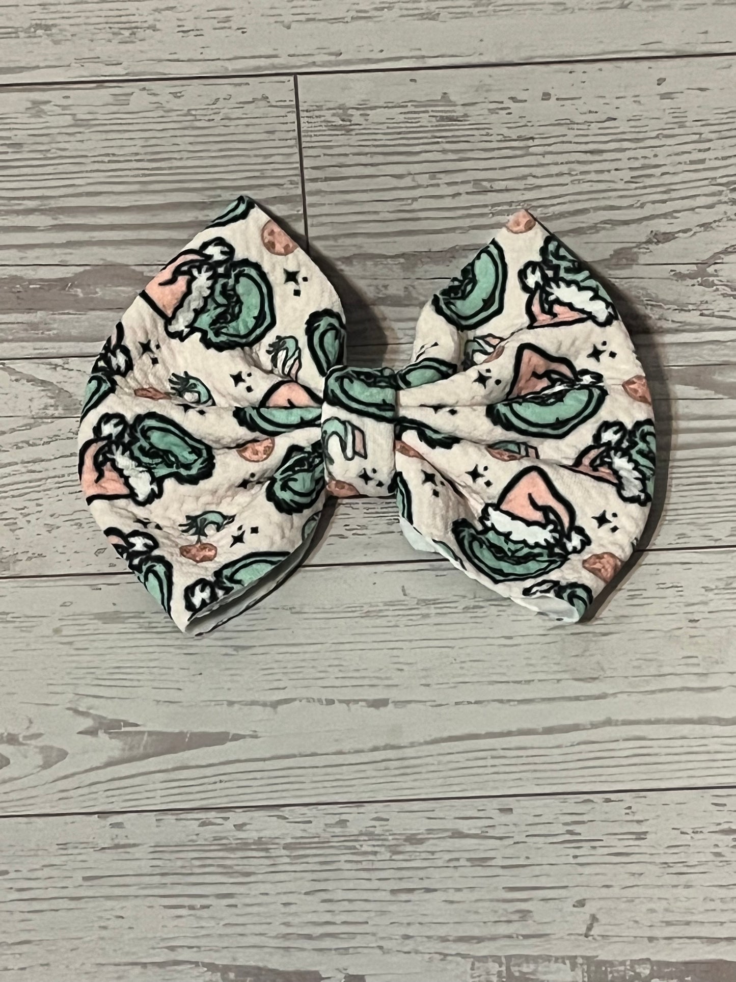 Grinch Head Bow/headband