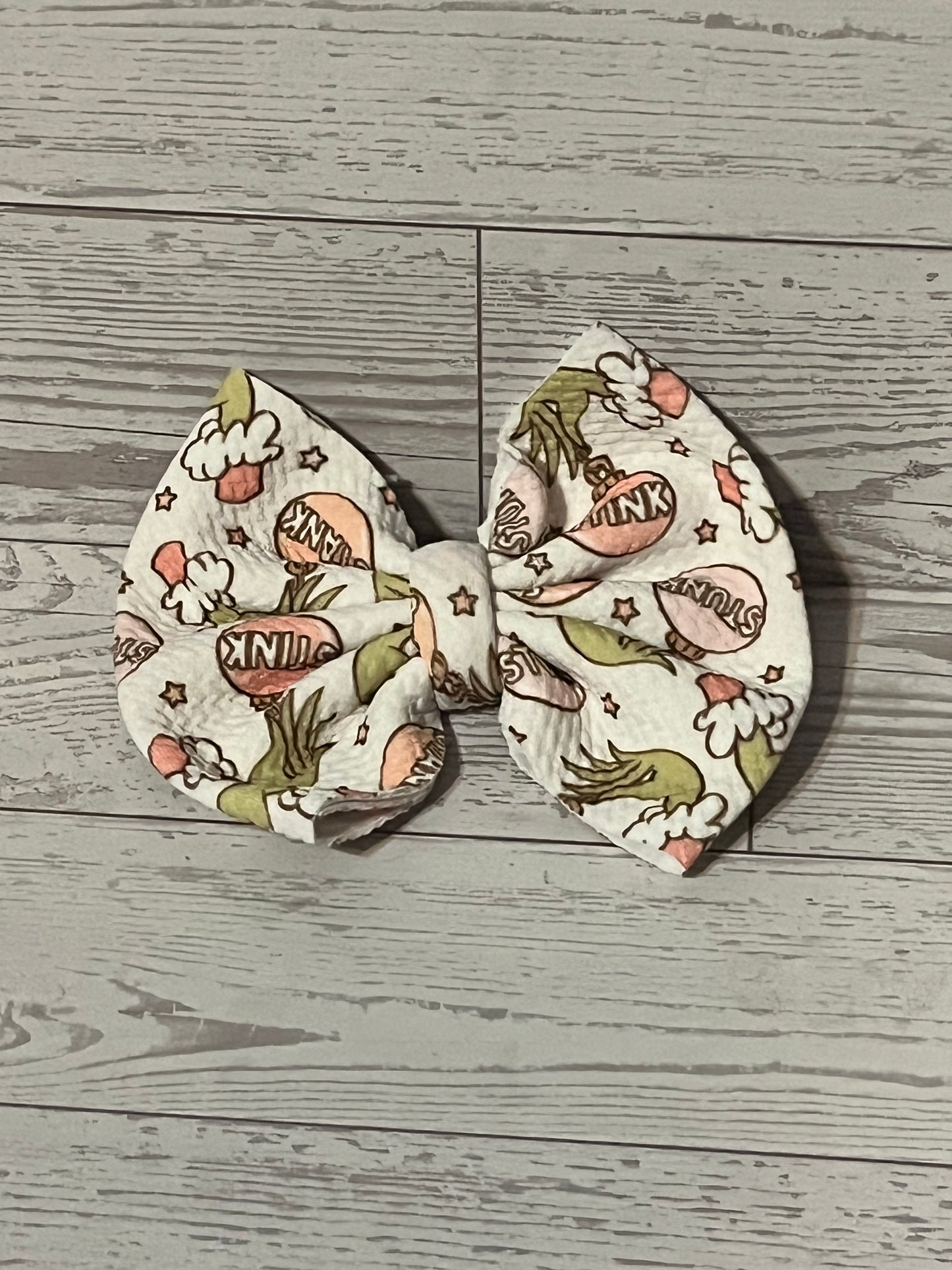 Grinch hands bow/headband