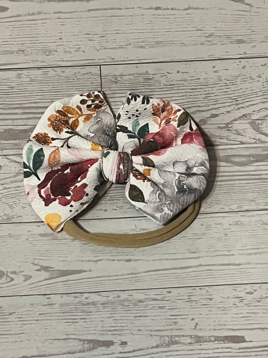 pink and purple flower headband